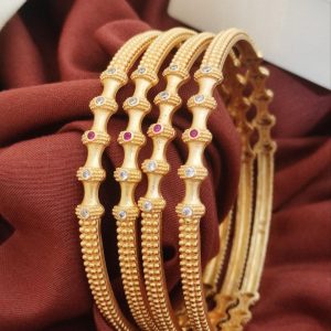 4 Piece Gold Plated Bangle Set G-666